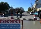 Bernarte supervisó el avance de la 10º etapa de bacheo en la ciudad