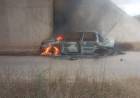 La Francia: se prendió fuego un automóvil y su conductor fue derivado a una clínica de Córdoba 