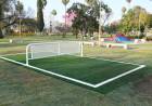Refuncionalizaron las canchas de fútbol tenis de Plaza Vélez Sarsfield