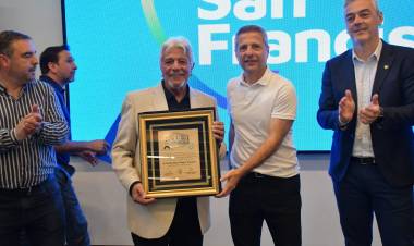 Fue reconocido como ciudadano ilustre el sanfrancisqueño Carlos Bergesio 