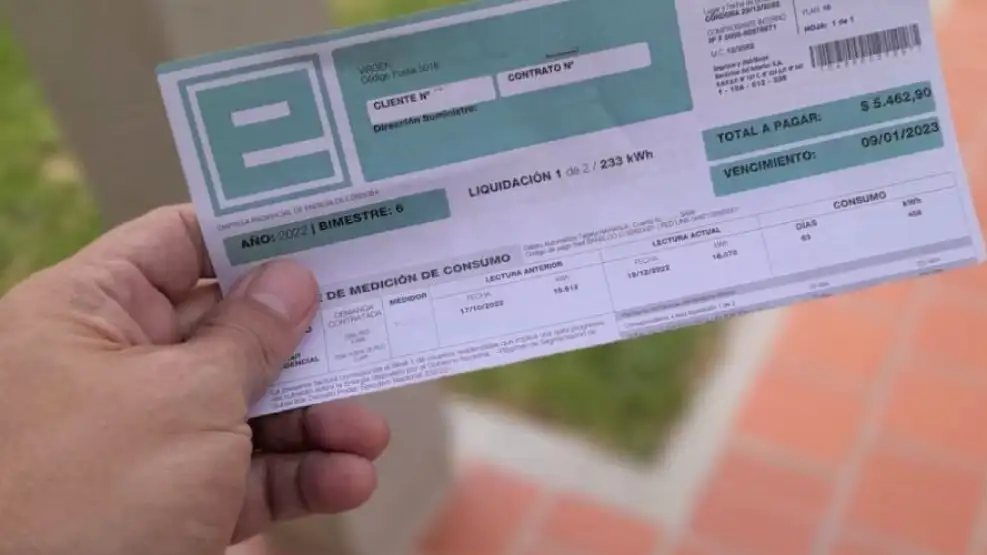 Epec imputada por el gobierno nacional por incluir tasas municipales en sus boletas