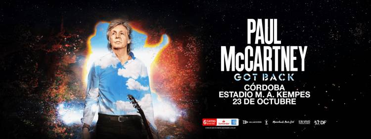 Paul McCartney se presentará en Córdoba con su Got Back Tour
