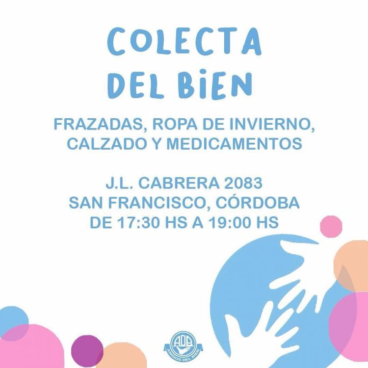 Campaña de abrigo “COLECTA DEL BIEN” 