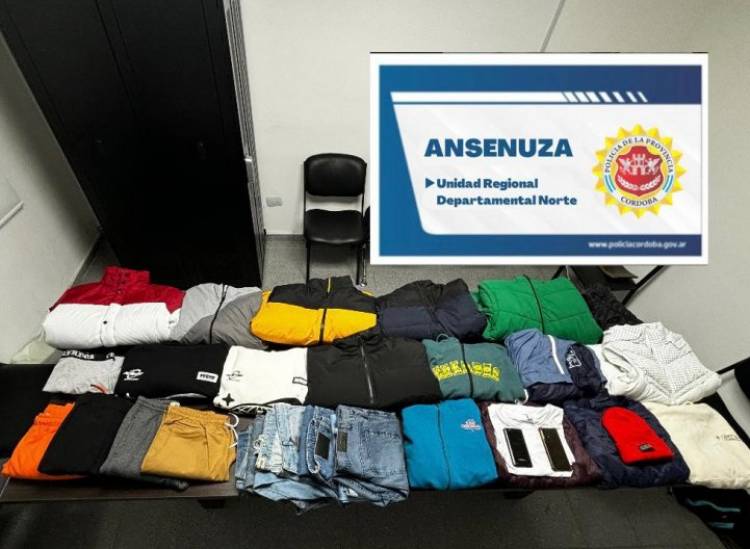 Recuperaron en Morteros elementos robados en un comercio de Brinkmann