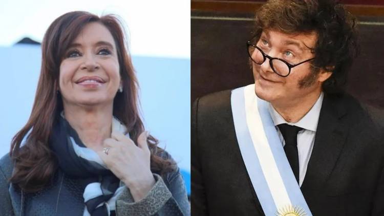 Críticas y chicanas entre Cristina Fernández y Javier Milei
