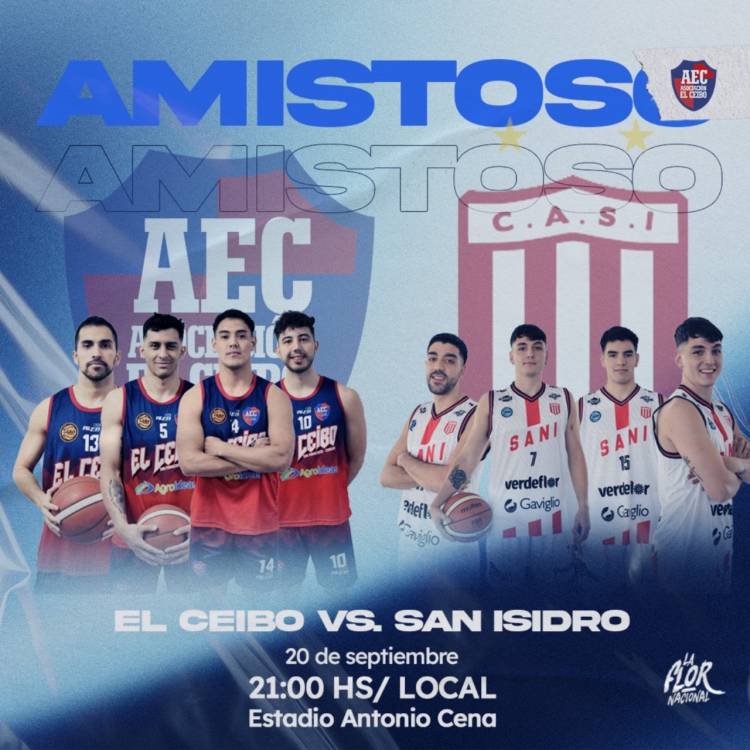 El Ceibo y San Isidro jugarán un clásico amistoso de preparación 