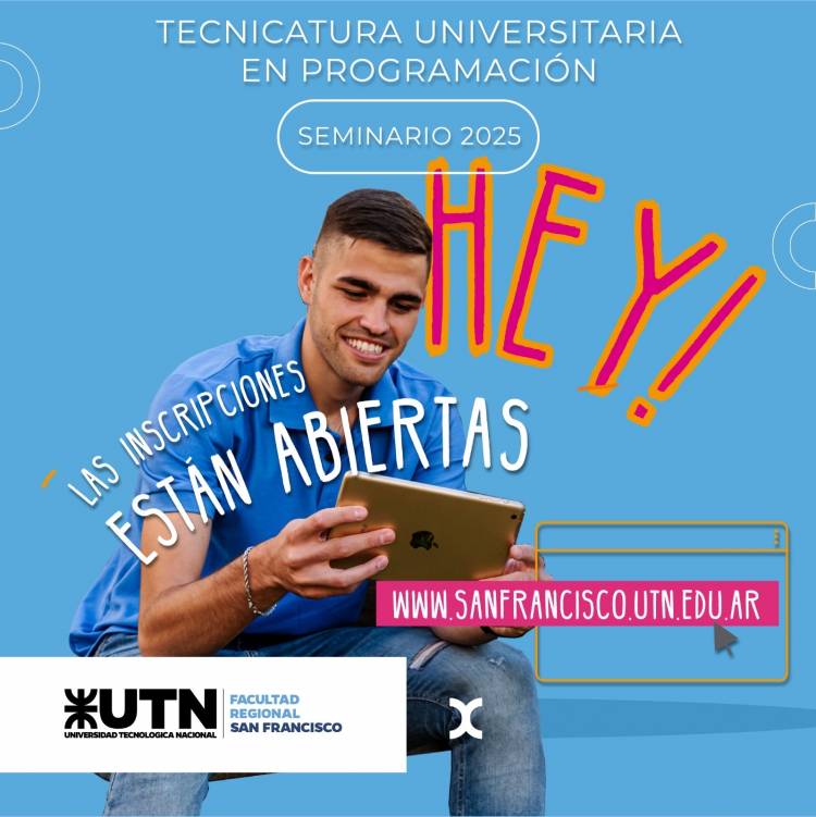 Abrieron las inscripciones al Seminario de la Tecnicatura Universitaria en Programación
