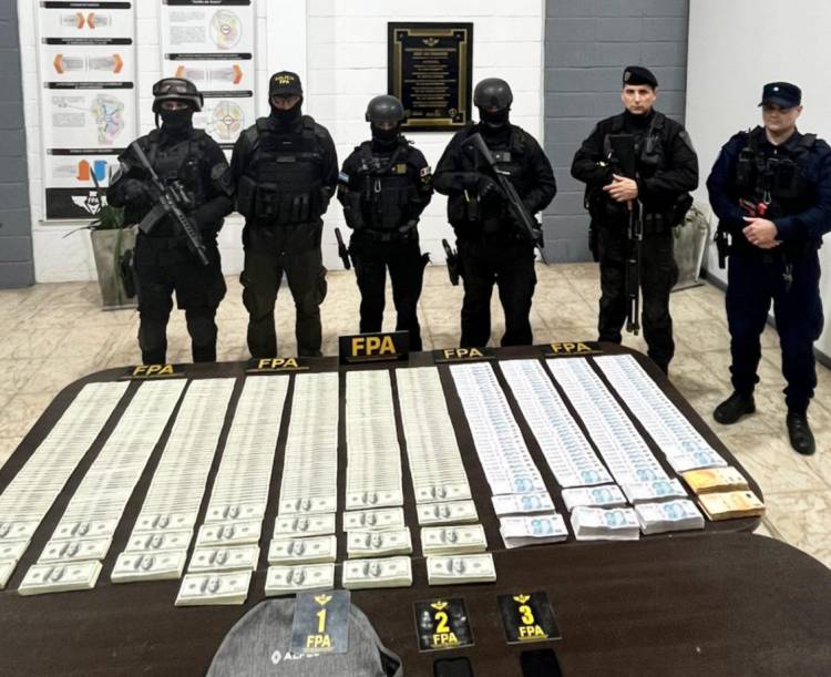 FPA incautó importante cantidad de dinero en San Francisco