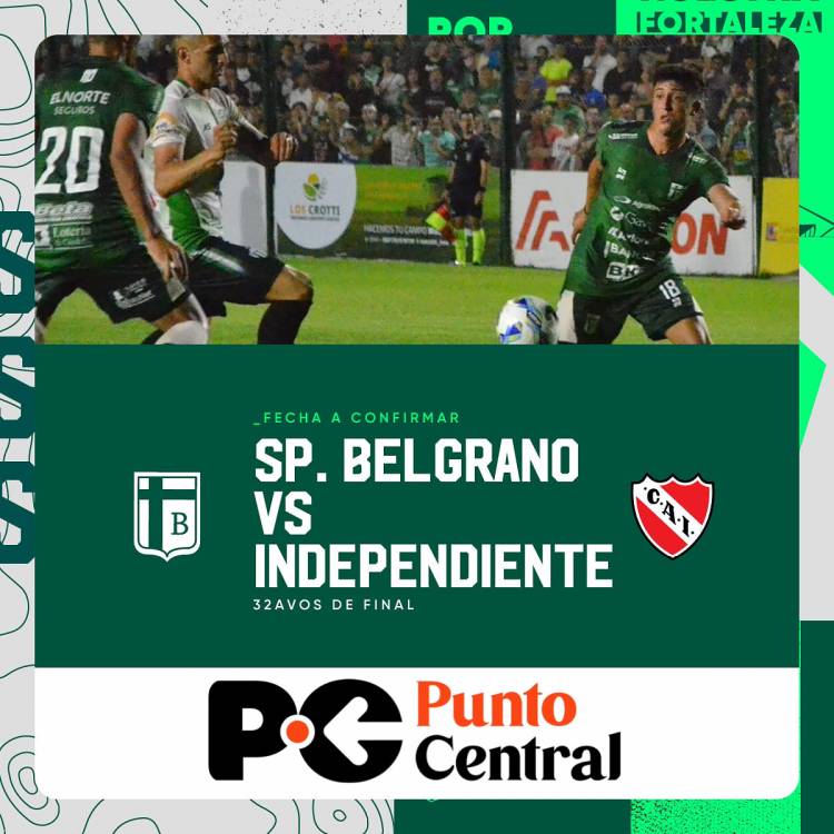Sportivo Belgrano enfrentará a Independiente de Avellaneda por Copa Argentina 