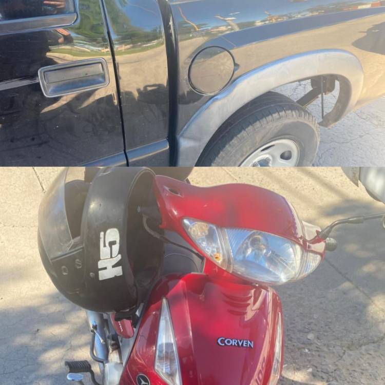 Grave accidente en San Francisco: motociclista impacta contra un vehículo estacionado