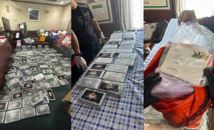 Incautan 482 kilos de cocaína en un buque cerealero en un puerto de Santa Fe 