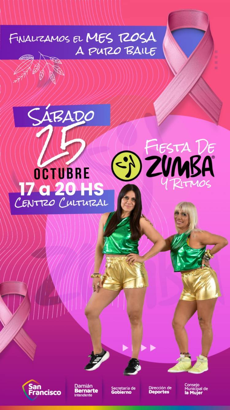 San Francisco cierra el “Octubre Rosa” con múltiples actividades de concientización