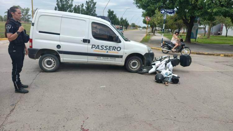 Mujer debió recibir puntos de sutura tras accidente de tránsito 