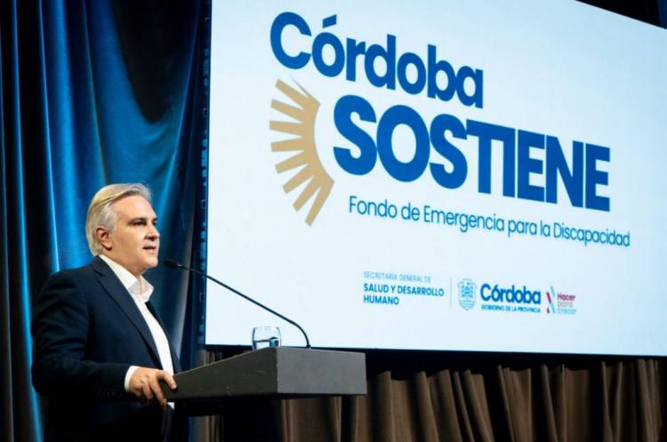 El Gobierno de Córdoba crea un fondo de emergencia de $2.000 millones para discapacidad