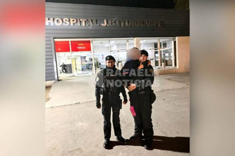 Frontera: policías del GOT salvaron la vida de una niña de 8 años que se había atragantado con comida